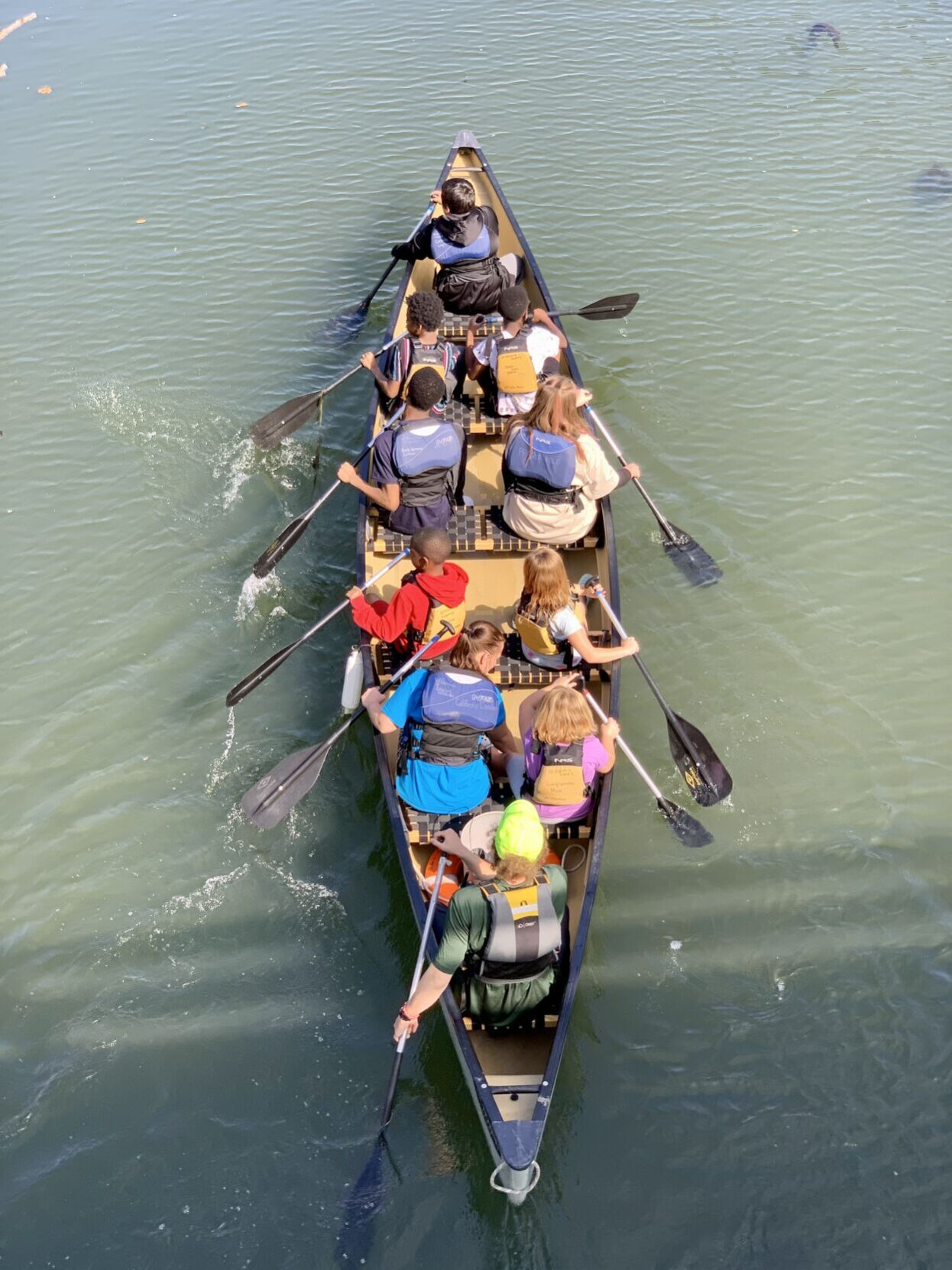Paddlers enjoy Trail Creek